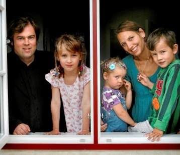 Familien Søgaard Andersen (Fotograf: Kim Rasmussen)