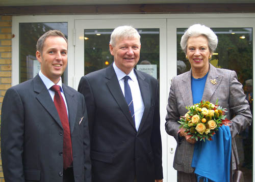 Prinsesse Benedikte med repræsentanter for Dansk Forening for Rosport