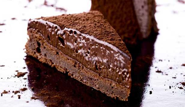 Gateau Marcel - todelt chokoladekage på Postgaarden