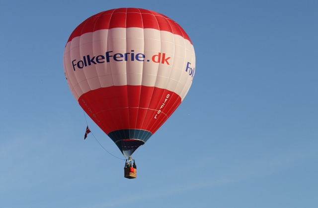 I luftballon over Sorø