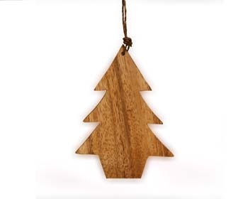 Juletræ af bæredygtigt akacietræ, håndlavet af en mindre familievirksomhed i Filippinerne.