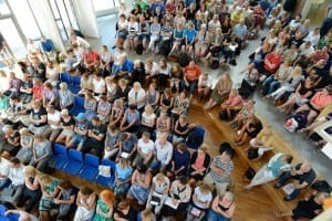 Alle lærerne fra Sorø Kommunes seks folkeskoler var samlet til temadag på Borgerskolen onsdag den 6. august.
