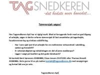 Tagsnedkeren ApS søger