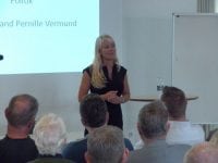 Pernille Vermund ved Nye Borgerliges møde på Sorø Rådhus