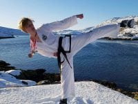 Lukas Brandt fra Sorø Taekwon Do Klub på eventyr i Grønland. Privatfoto.