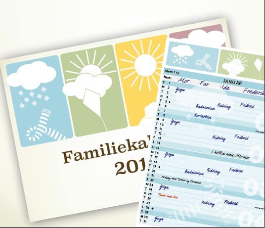 Gratis familiekalender hos Meny Sorø