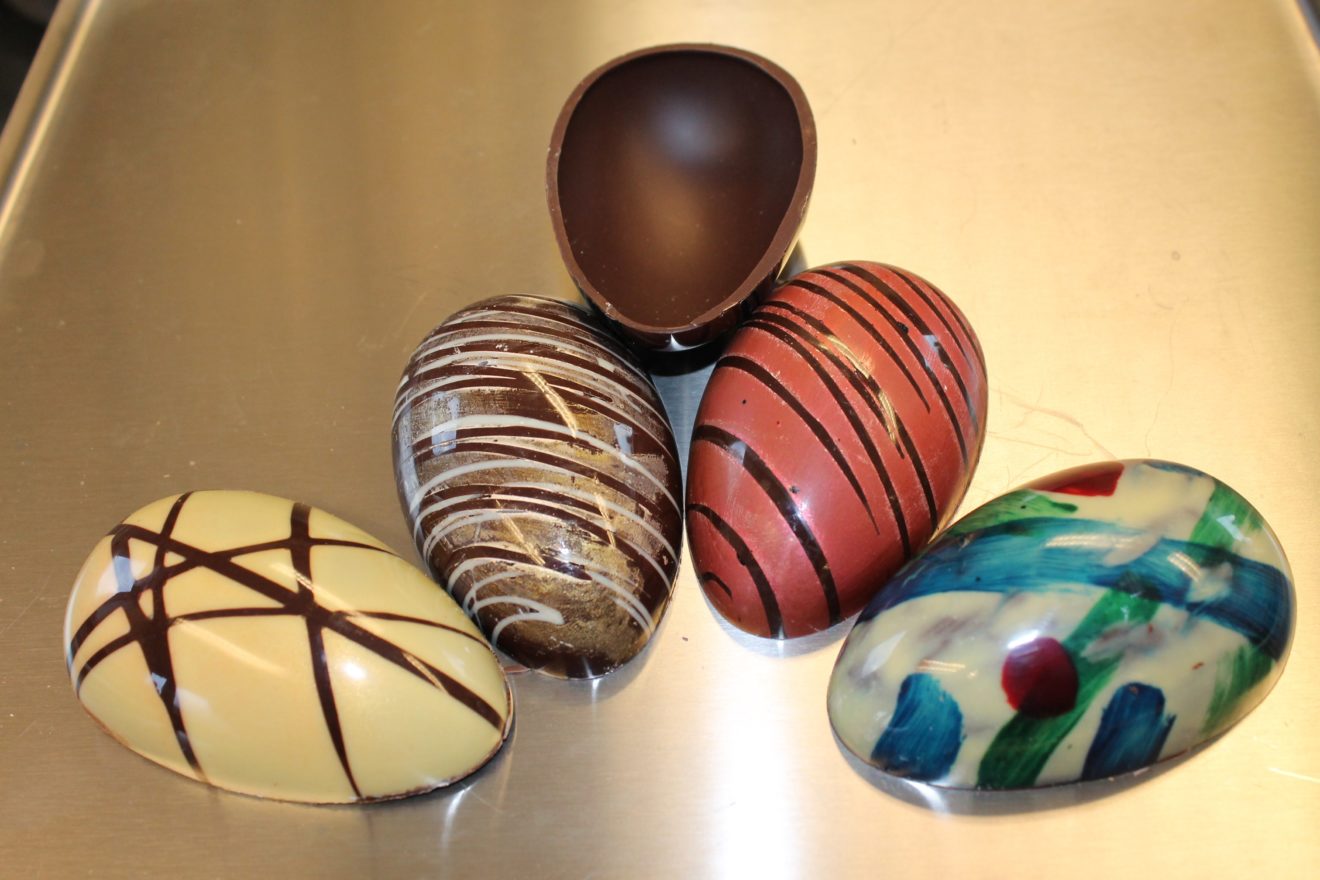Flotte chokoladekreationer i påsketema