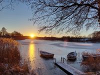 Solnedgang Juledag