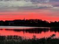 Solnedgang over Sorø Sø