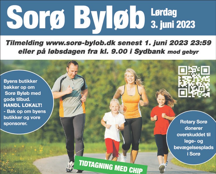 Tilmelding til Sorø Byløb - sidste frist