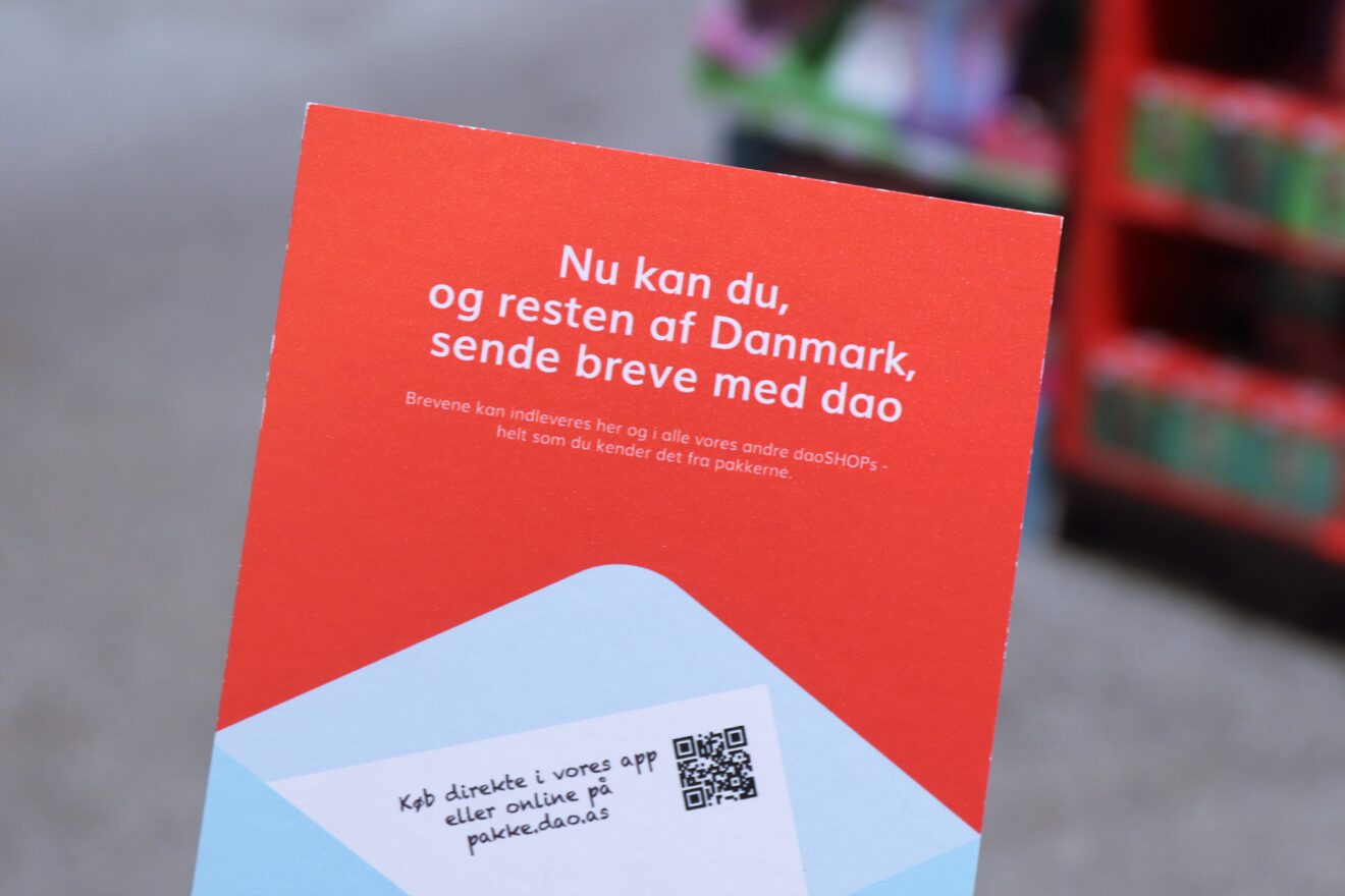 Send dine breve med DAO hos Svegård Bog & idé