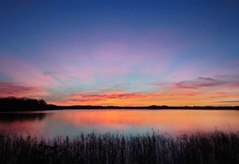 Den pragtfulde solnedgang